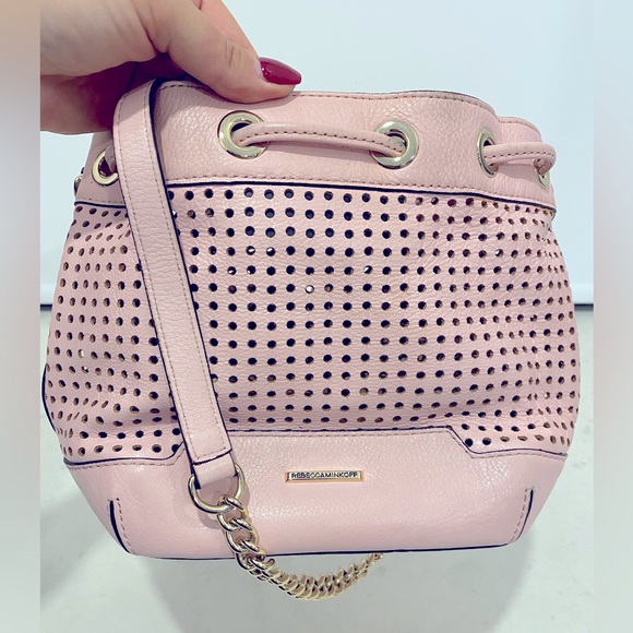 Rebecca Minkoff perforated leather bucket bag / purse - Picture 6 of 6